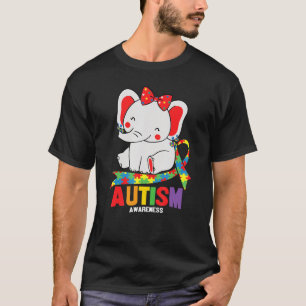 Sensibilisierung Elefant Mama Ohrringe Autismus He T-Shirt