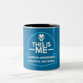 Sensibilisierung für Alopezie Zweifarbige Tasse