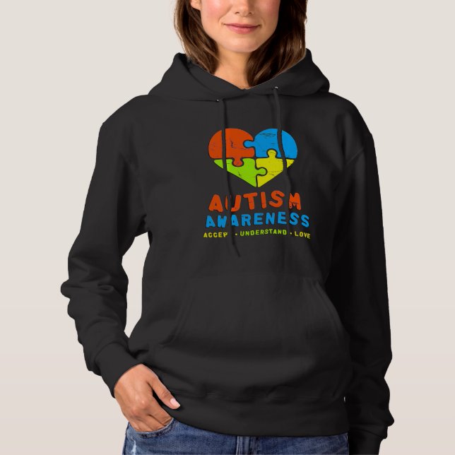 Sensibilisierung für Autismus 2017 Akzeptieren Lie Hoodie (Vorderseite)
