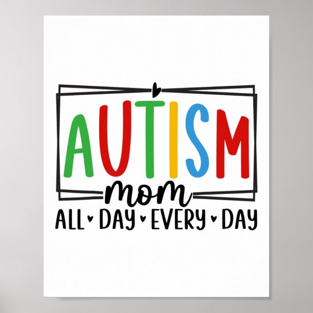 Sensibilisierung für Autismus 3 Poster (Vorne)