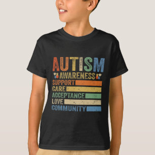 Sensibilisierung für Autismus Betreuung der Akzept T-Shirt