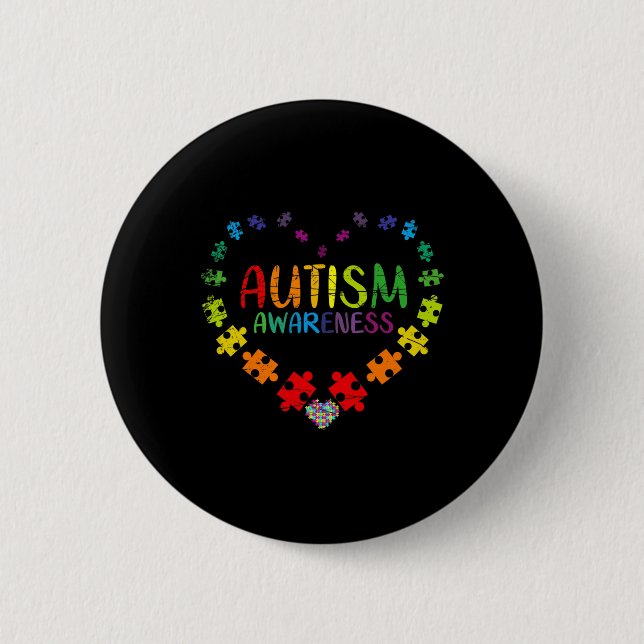Sensibilisierung für Autismus Button (Vorderseite)