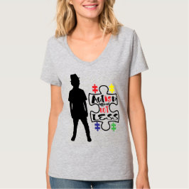 Sensibilisierung für Autismus - Der V-Neck-T - Shi T-Shirt