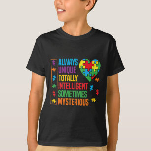 Sensibilisierung für Autismus Einzigartiges Geheim T-Shirt