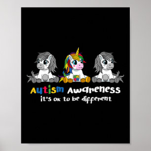 Sensibilisierung für Autismus - Es ist gut, wenn m Poster