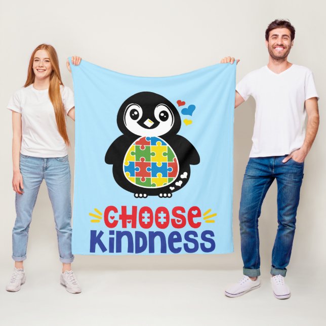 Sensibilisierung für Autismus - Fleece Blanket (Beispiel)
