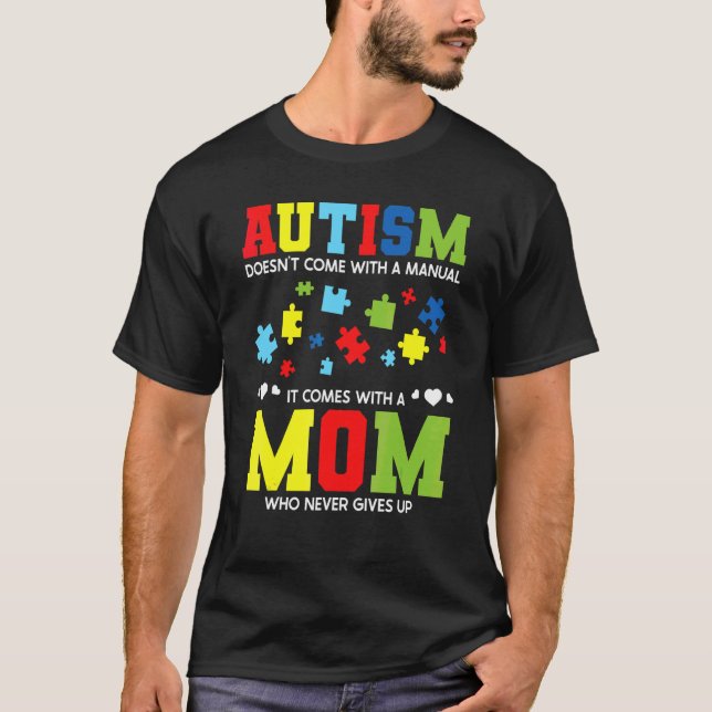 Sensibilisierung für Autismus Mama für Autistische T-Shirt (Vorderseite)