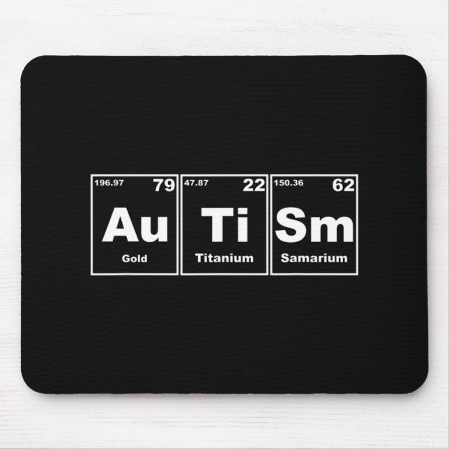 Sensibilisierung für Autismus Männer Autismus Mousepad (Vorne)