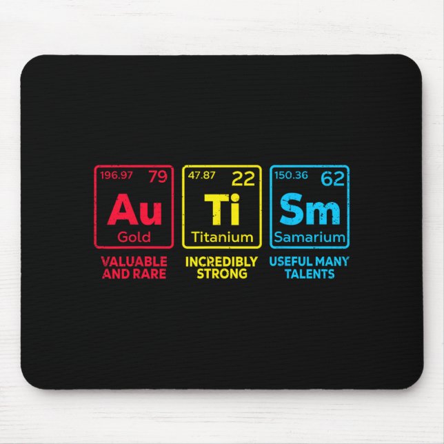 Sensibilisierung für Autismus Männer Kinder Mama E Mousepad (Vorne)