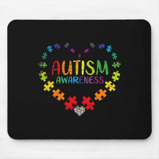 Sensibilisierung für Autismus Mousepad (Vorne)