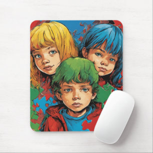 Sensibilisierung für Autismus - Pflege - Mousepad