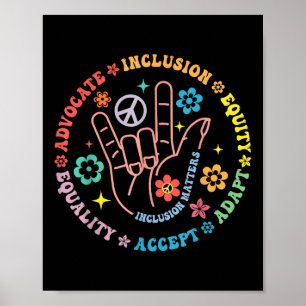 Sensibilisierung für Autismus S Lehrer Inspiration Poster