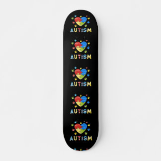 Sensibilisierung für Autismus Skateboard