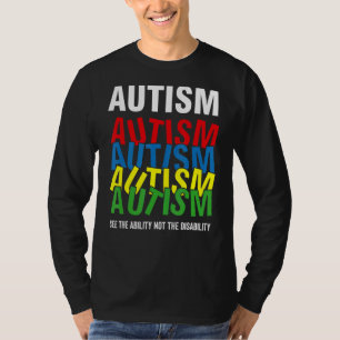 Sensibilisierung für Autismus zeigt die Fähigkeit, T-Shirt