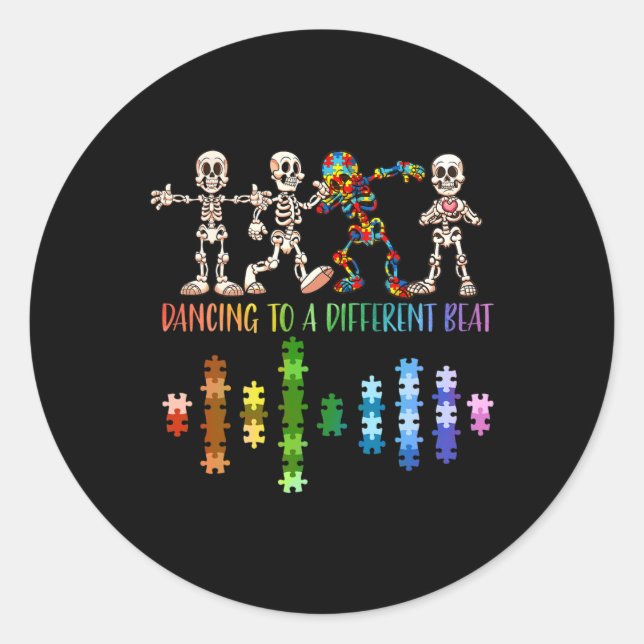 Sensibilisierung für Behindertenfragen Runder Aufkleber (Vorderseite)