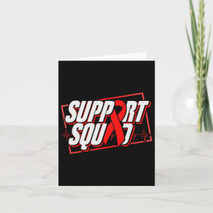 Sensibilisierung für Blutkrebs - Unterstützungsbek Karte