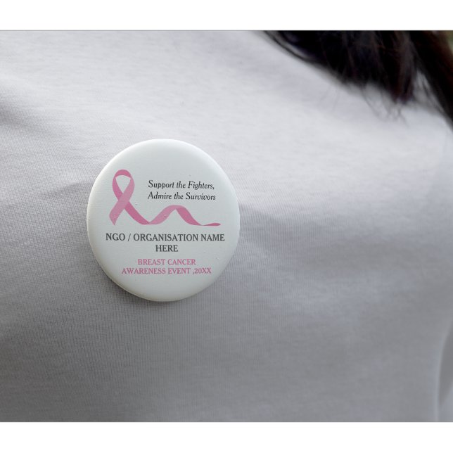 Sensibilisierung für Brustkrebs Button (Von Creator hochgeladen)