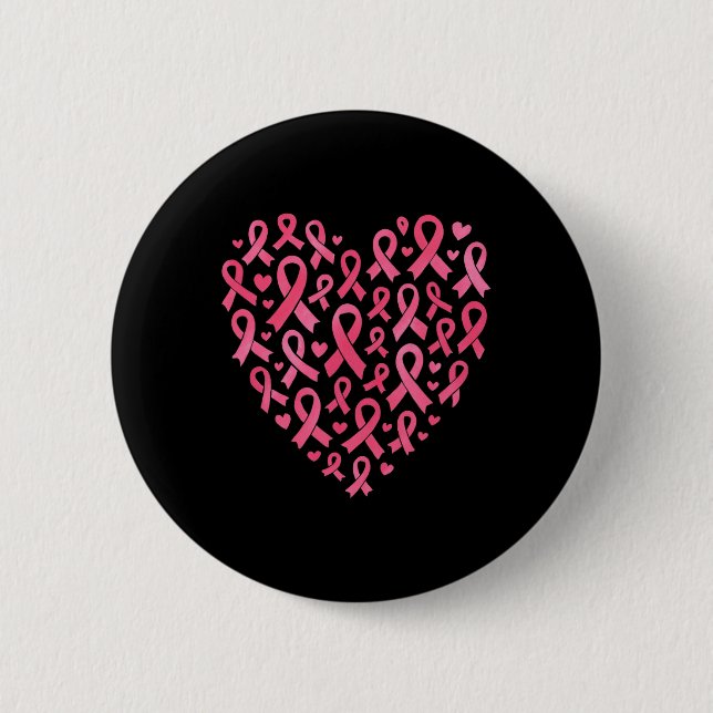 Sensibilisierung für Brustkrebs Inspiration Button (Vorderseite)