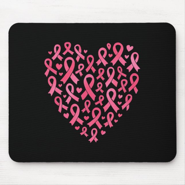 Sensibilisierung für Brustkrebs Inspiration Mousepad (Vorne)