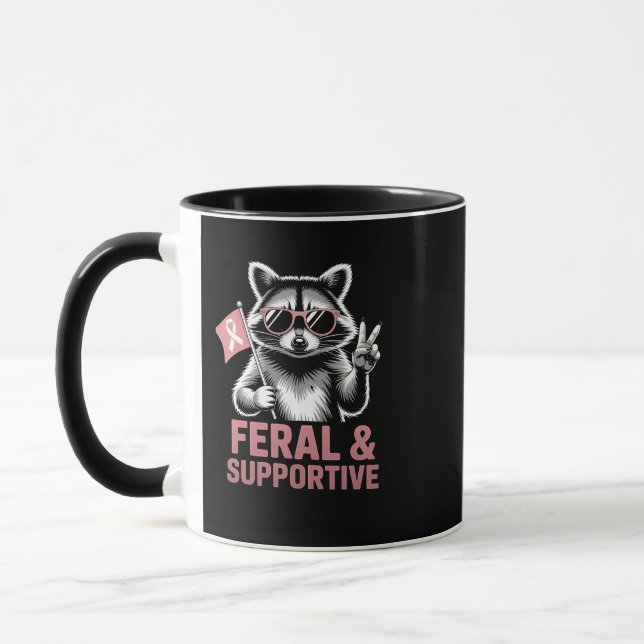 Sensibilisierung für das Auftreten von Brustkrebs  Tasse (Links)