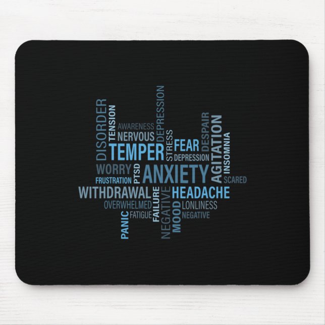 Sensibilisierung für das Gesundheitswesen Angst De Mousepad (Vorne)