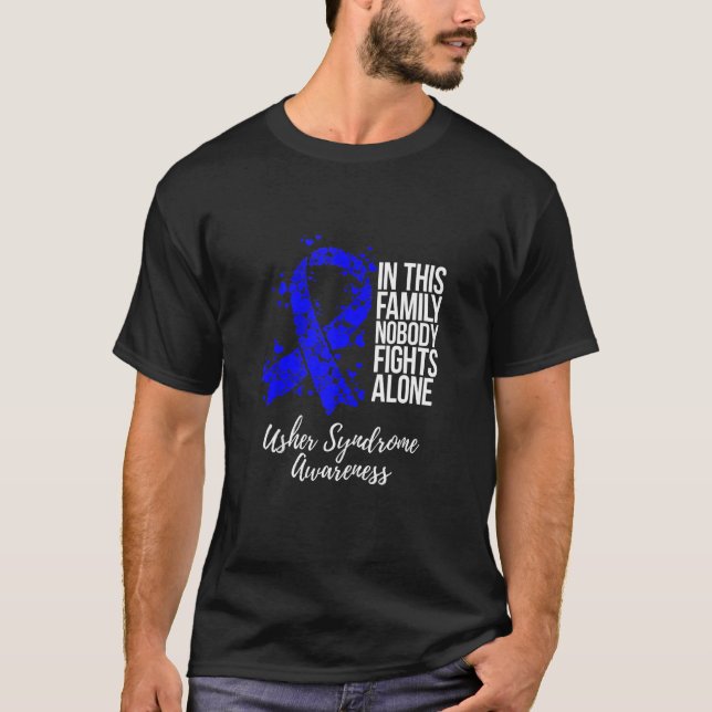 Sensibilisierung für das Usher Syndrome in der Fam T-Shirt (Vorderseite)