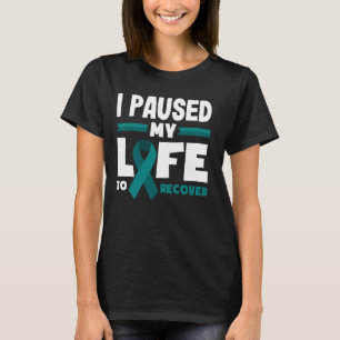 Sensibilisierung für die Erholung der aquamarinen T-Shirt