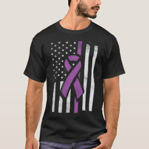 Sensibilisierung für die Gewalt der Lila Flachband T-Shirt