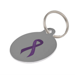 Sensibilisierung für die lila Unterstützung von Mu Tiernamensmarke