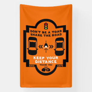 Sensibilisierung für die Sicherheit im Fahrrad Banner