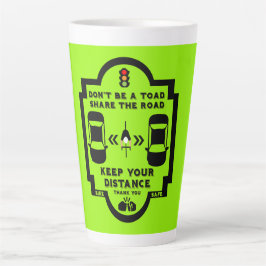 Sensibilisierung für die Sicherheit im Fahrrad Milchtasse