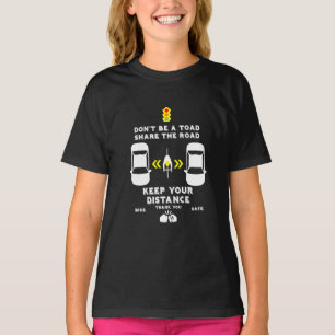 Sensibilisierung für die Sicherheit im Fahrrad T-Shirt