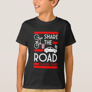 Sensibilisierung für die Sicherheit im Fahrrad T-Shirt