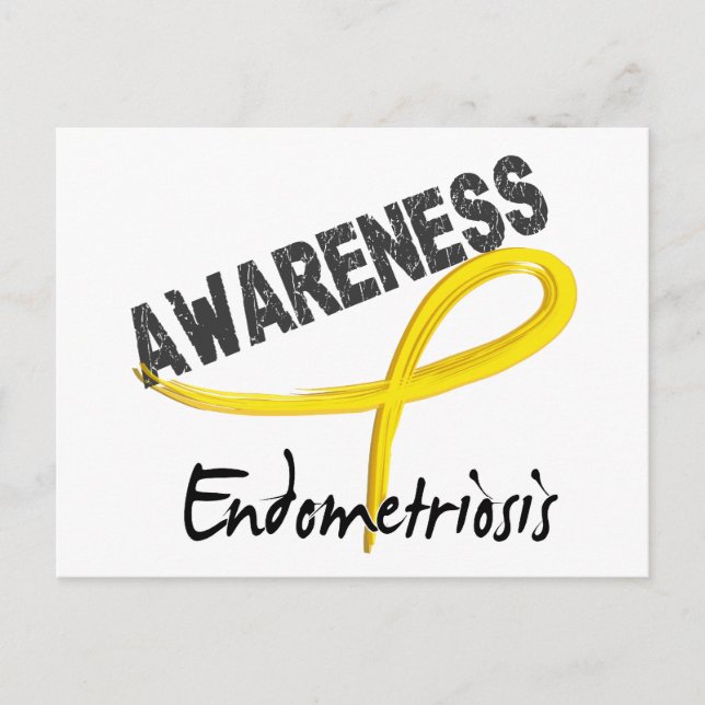 Sensibilisierung für Endometriose 3 Postkarte (Vorderseite)