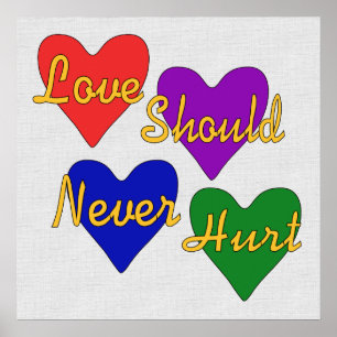 Sensibilisierung für Gewalt im Inland Poster