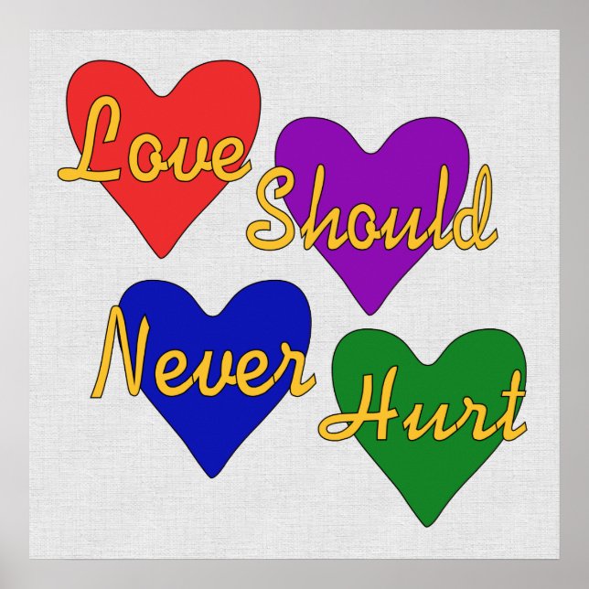 Sensibilisierung für Gewalt im Inland Poster (Vorne)