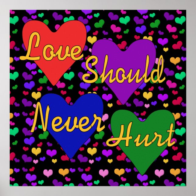 Sensibilisierung für Gewalt im Inland Poster (Vorne)