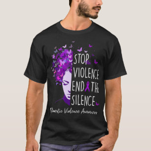 Sensibilisierung für Gewalt im Inland Stopp Gewalt T-Shirt