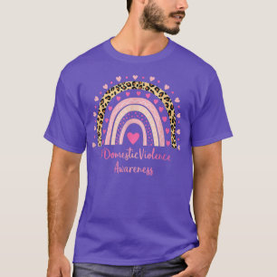 Sensibilisierung für häusliche Gewalt Rosa Herz Le T-Shirt