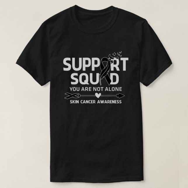 Sensibilisierung für Hautkrebs im Bewusstsein des  T-Shirt (Design vorne)