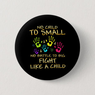 Sensibilisierung für Kinderkrebs Geschenke Button