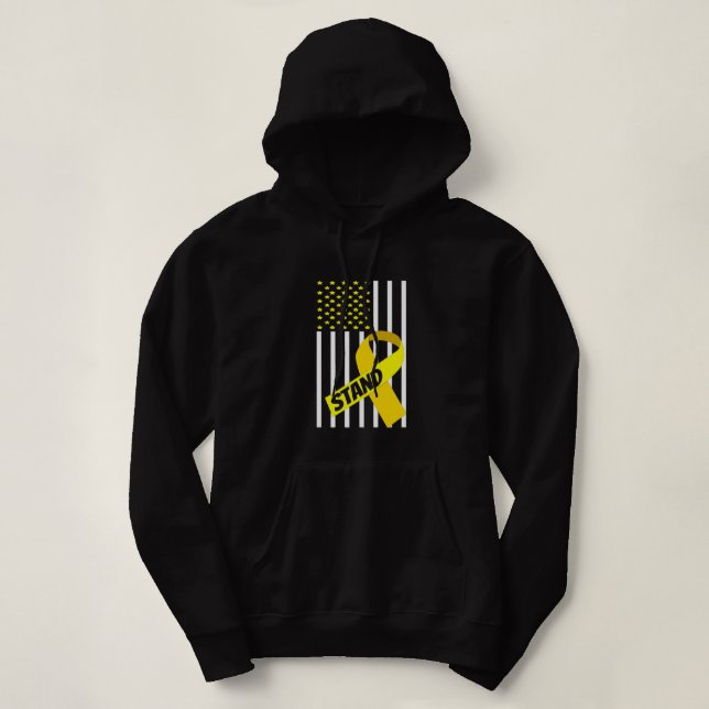Sensibilisierung für Krebs bei Kindern Hoodie (Design vorne)
