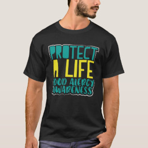 Sensibilisierung für Lebensmittelallergien schützt T-Shirt