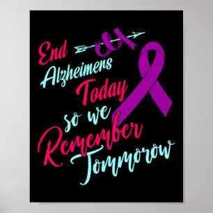 Sensibilisierung für Lila T-Shirts am Ende der Sch Poster