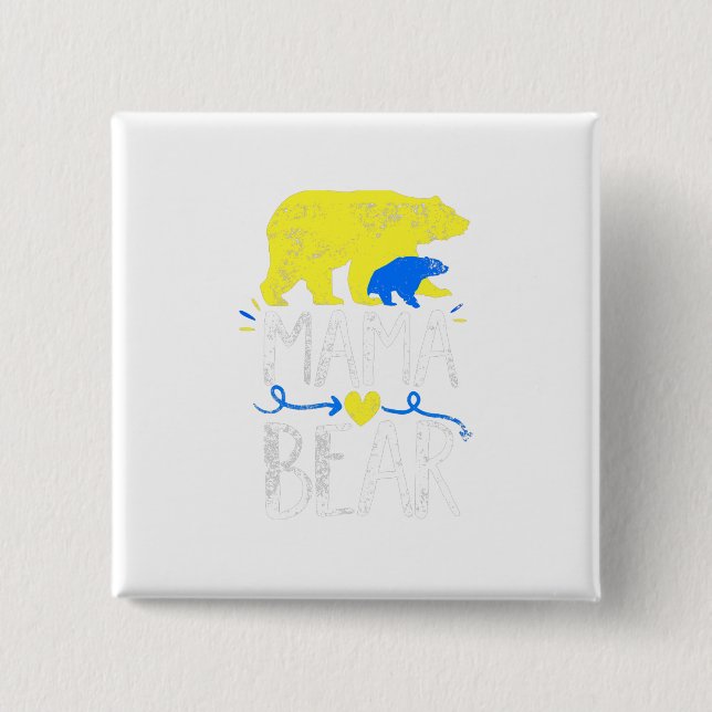 Sensibilisierung für Mamas für das Mama-Bärenunter Button (Vorderseite)