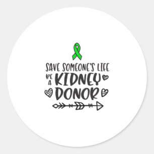 Sensibilisierung für Nierentransplantation, Organ Runder Aufkleber