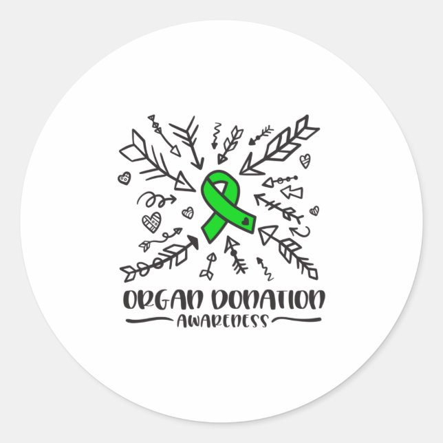 Sensibilisierung für Organspende, Organspender Runder Aufkleber (Vorderseite)