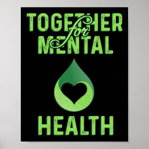 Sensibilisierung für psychische Gesundheit Poster