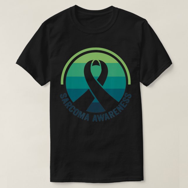 Sensibilisierung für Sarcoma-Krebs T-Shirt (Design vorne)