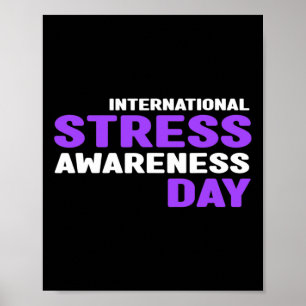 Sensibilisierung für Stress - Internationales Bewu Poster